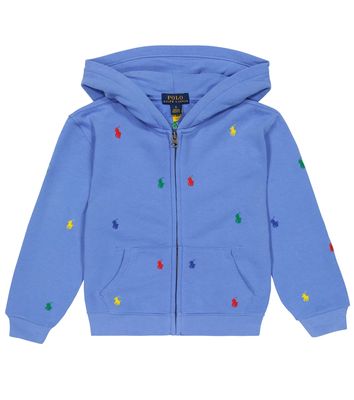 Polo Ralph Lauren Kids Logo embroidered cotton-blend hoodie