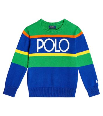 Polo Ralph Lauren Kids Logo intarsia cotton sweater