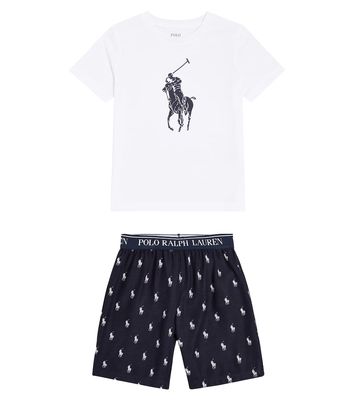 Polo Ralph Lauren Kids Logo T-shirt and shorts set