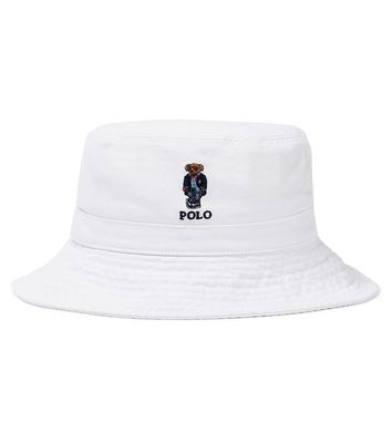 Polo Ralph Lauren Kids Polo Bear cotton twill bucket hat