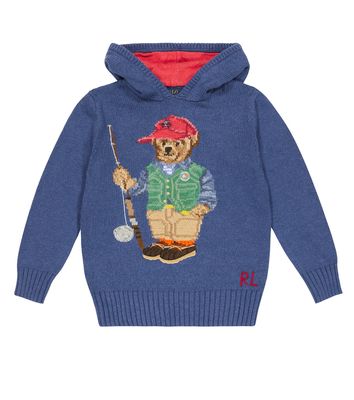 Polo Ralph Lauren Kids Polo Bear hooded cotton sweater