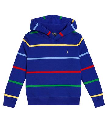 Polo Ralph Lauren Kids Printed cotton-blend fleece hoodie