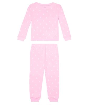 Polo Ralph Lauren Kids Printed cotton jersey pajama set