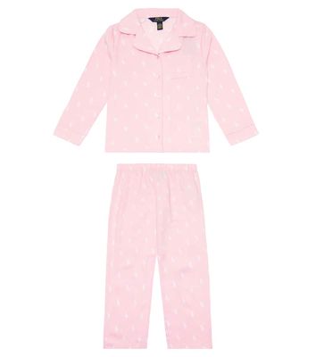 Polo Ralph Lauren Kids Printed jersey pajama set