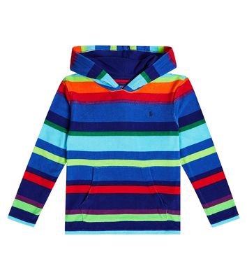 Polo Ralph Lauren Kids Striped cotton-blend hoodie