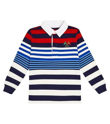 Polo Ralph Lauren Kids Striped cotton jersey polo shirt