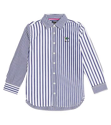 Polo Ralph Lauren Kids Striped cotton poplin shirt