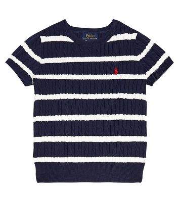Polo Ralph Lauren Kids Striped knitted cotton top