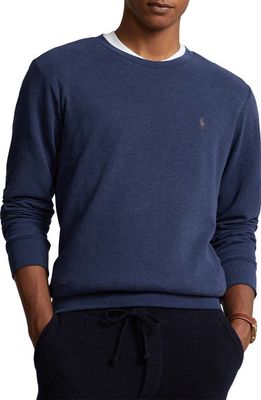 Polo Ralph Lauren Knit Crewneck Sweatshirt in Spring Navy Heather/C9949