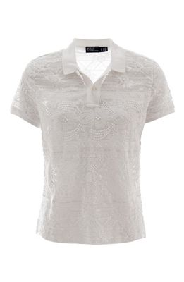 Polo Ralph Lauren Lace Polo in Trophy Cream