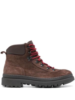 Polo Ralph Lauren lace-up suede boots - Brown