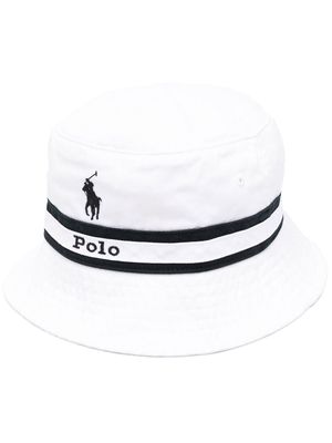 Polo Ralph Lauren logo-detail bucket hat - White