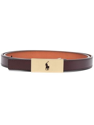 Polo Ralph Lauren logo-embellished buckle belt - Red