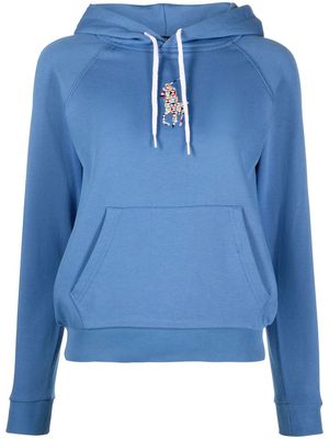 Polo Ralph Lauren logo-embroidered cotton hoodie - Blue