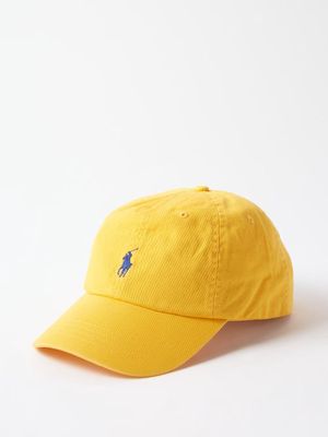 Polo Ralph Lauren - Logo-embroidered Cotton Twill Baseball Cap - Mens - Yellow