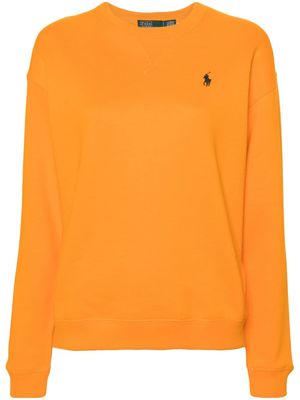 Polo Ralph Lauren logo-embroidered jersey sweatshirt - Orange