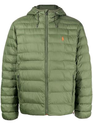 Polo Ralph Lauren logo-embroidered quilted jacket - Green