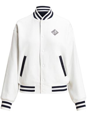 Polo Ralph Lauren logo-embroidered reversible bomber jacket - White