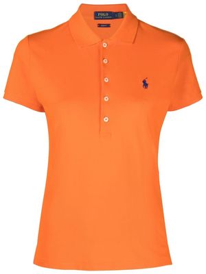 Polo Ralph Lauren logo-embroidered slim-fit polo shirt - Orange