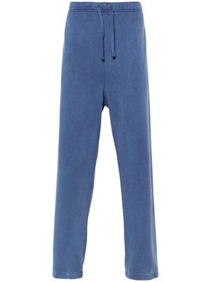 Polo Ralph Lauren logo-embroidered stonewashed track pants - Blue
