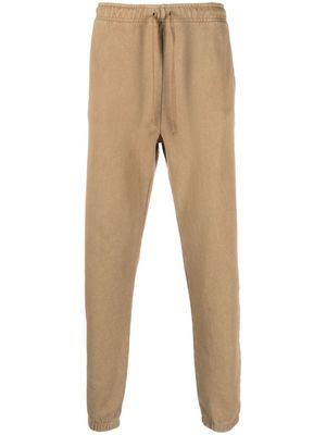 Polo Ralph Lauren logo-embroidered stonewashed track pants - Neutrals