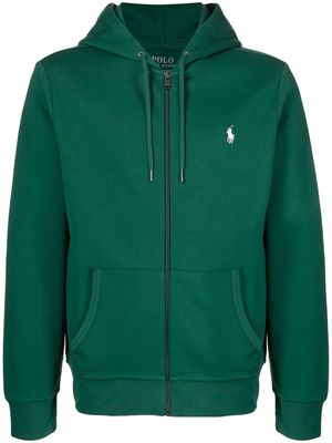 Polo Ralph Lauren logo embroidered zip hoodie - Green