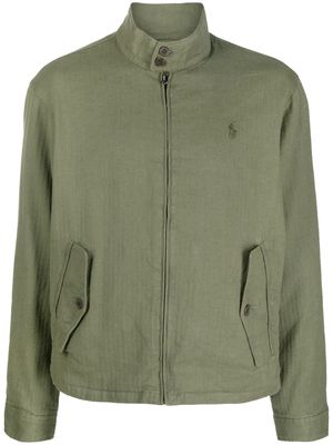 Polo Ralph Lauren logo-embroidered zip-up jacket - Green