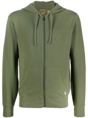 Polo Ralph Lauren logo-embroidered zipped hoodie - Green