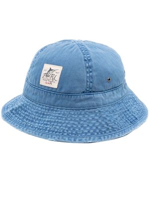 Polo Ralph Lauren logo-patch bucket hat - Blue