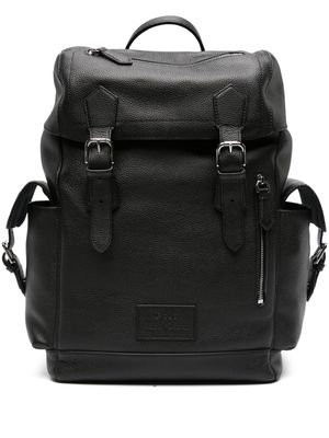 Polo Ralph Lauren logo-patch buckled backpack - Black