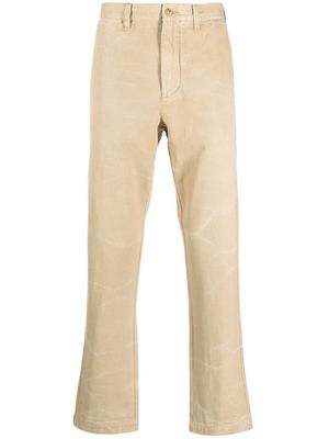 Polo Ralph Lauren logo-patch chino trousers - Brown