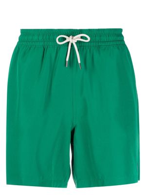 Polo Ralph Lauren logo-patch drawstring swim shorts - Green