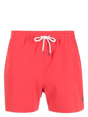 Polo Ralph Lauren logo-patch swim shorts - Red