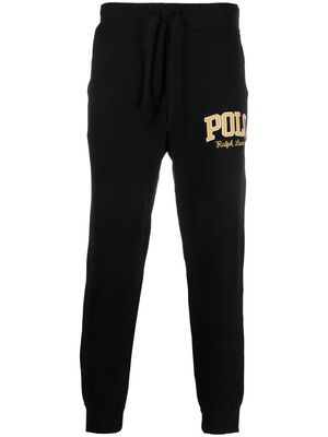 Polo Ralph Lauren logo-patch tapered joggers - Black
