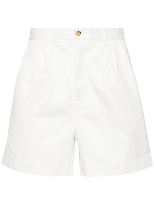Polo Ralph Lauren logo-patch twill shorts - White