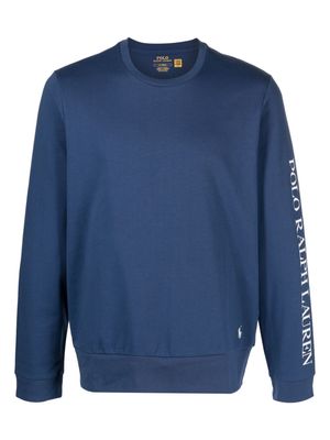 Polo Ralph Lauren logo-print cotton-blend sweatshirt - Blue