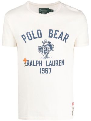 Polo Ralph Lauren logo-print detail T-shirt - White