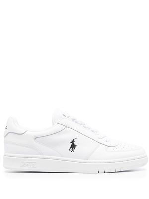Polo Ralph Lauren logo-print lace-up sneakers - White