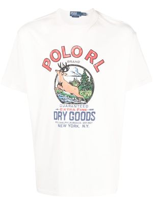 Polo Ralph Lauren logo-print short-sleeved T-shirt - Neutrals