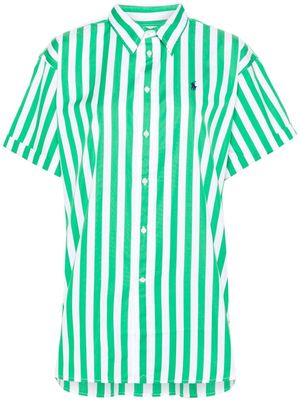 Polo Ralph Lauren logo-print striped shirt - Green
