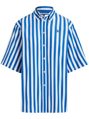 Polo Ralph Lauren logo-print striped shirt - White