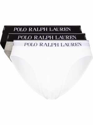 Polo Ralph Lauren logo-waisband 3-pack briefs - Black