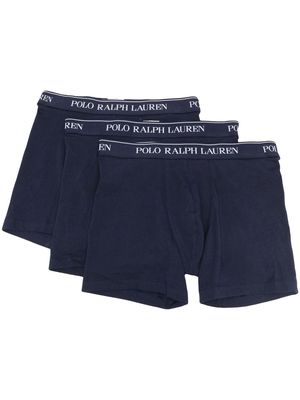 POLO RALPH LAUREN logo waistband boxer briefs 3 pack - Blue
