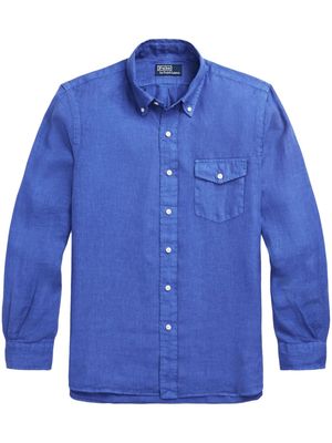 Polo Ralph Lauren long-sleeve linen shirt - Blue