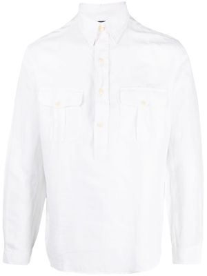 Polo Ralph Lauren long-sleeve linen-silk shirt - White