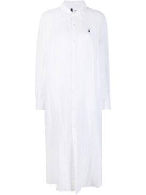 Polo Ralph Lauren long-sleeve shirt dress - White