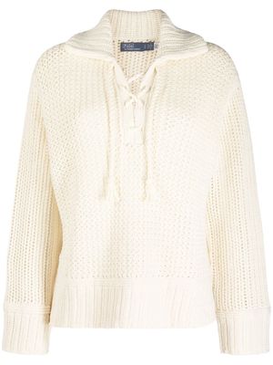Polo Ralph Lauren long-sleeved knitted pullover - Neutrals