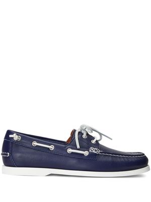 Polo Ralph Lauren Merton leather boat shoes - Blue