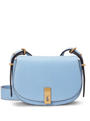 Polo Ralph Lauren mini Polo ID leather crossbody bag - Blue
