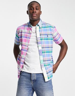 Polo Ralph Lauren multi fun stripe oxford shirt custom regular fit in multi